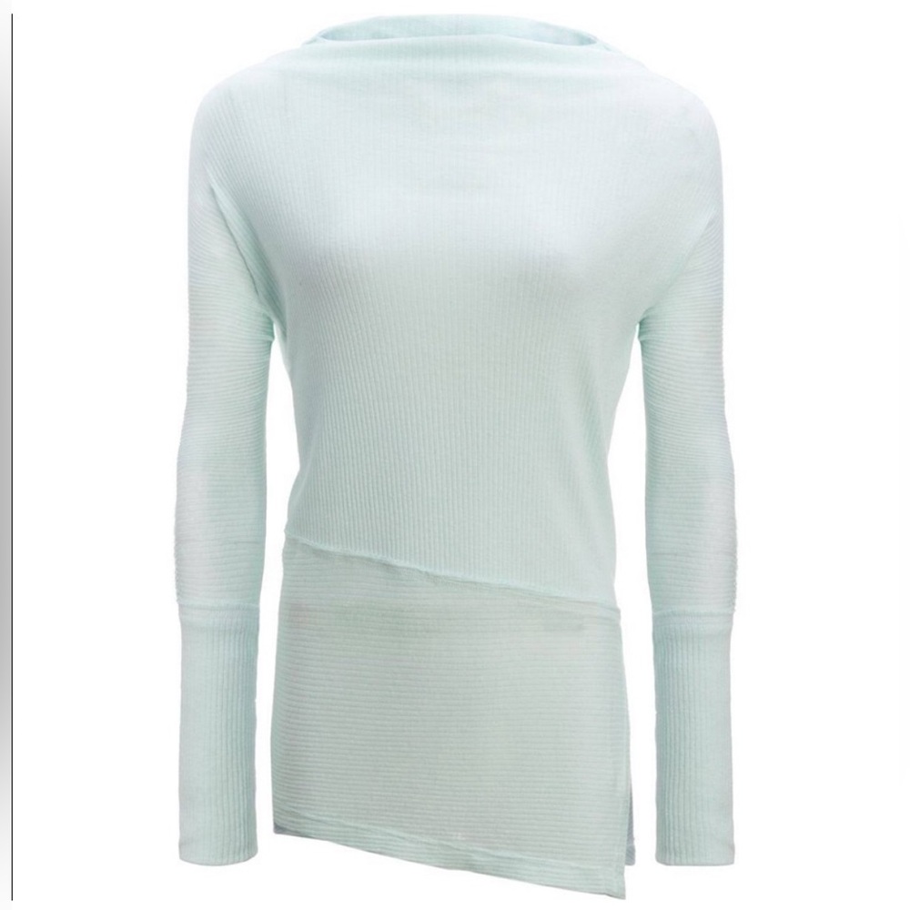 Free People Londontown Thermal Seafoam Green Long Sleeve Top